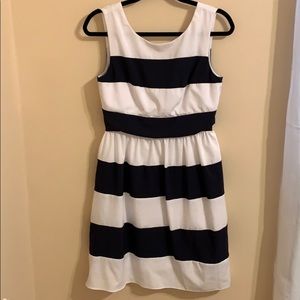 Dressbarn size 4 fit & flare striped dress